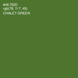 #4E752D - Chalet Green Color Image